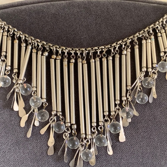 Glass balls & Mixed metal Necklace - Picture 2 of 4